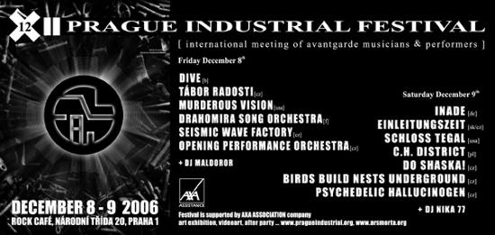 Flyer - Prague Industrial Festival, December 8-9, 2006